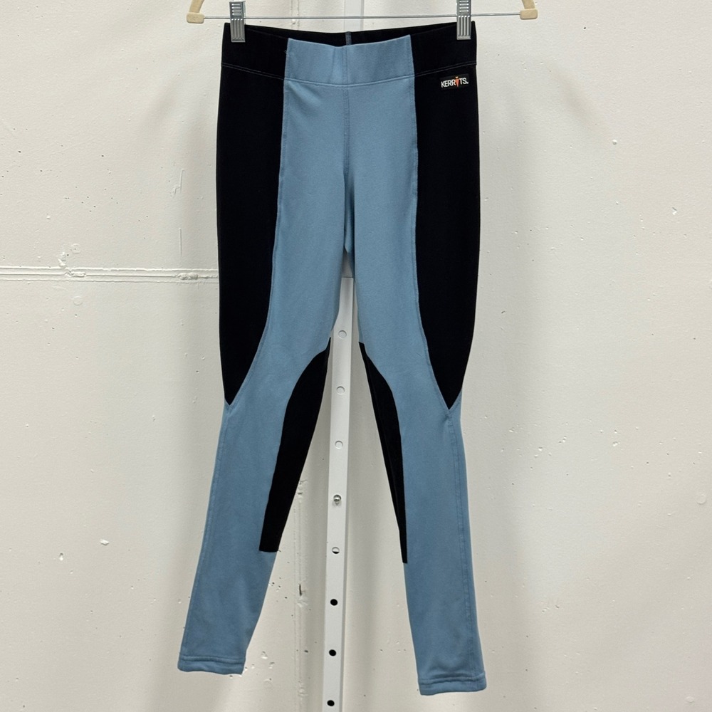 Kerrits Full Seat Equestrian‎ Riding Tights Leggings Women's Small Blue Black